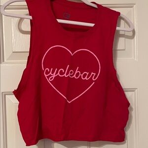 Cyclebar Heart Graphic Red Tank